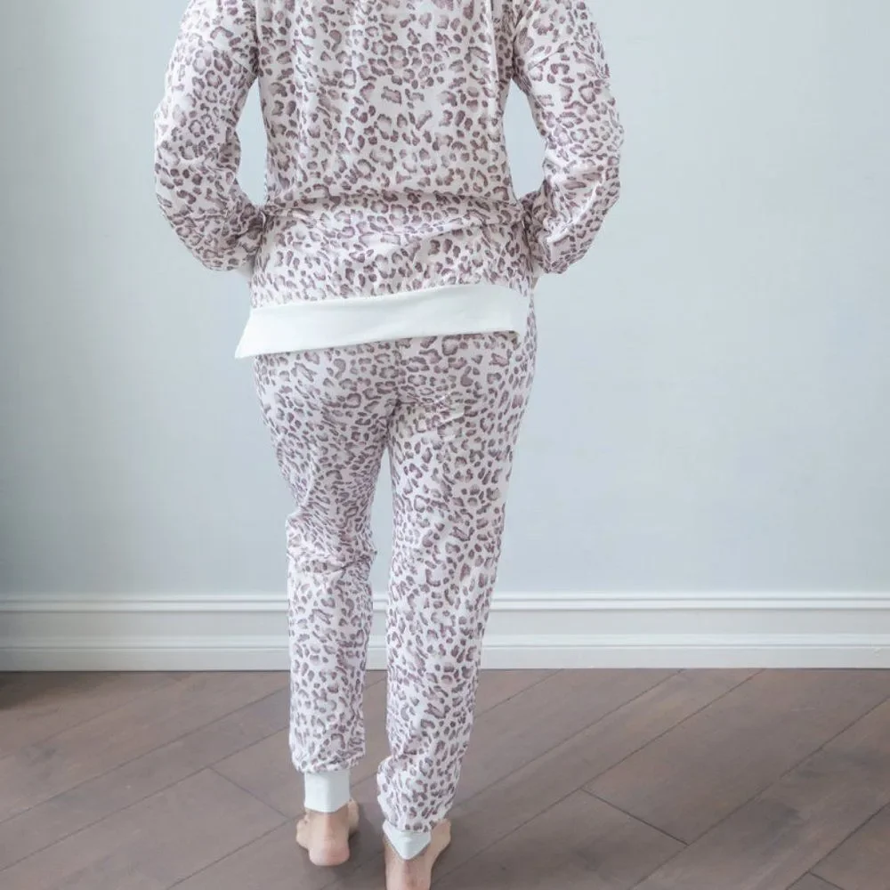 Lazy Leopard Drawstring Joggers - Picture 3 of 4
